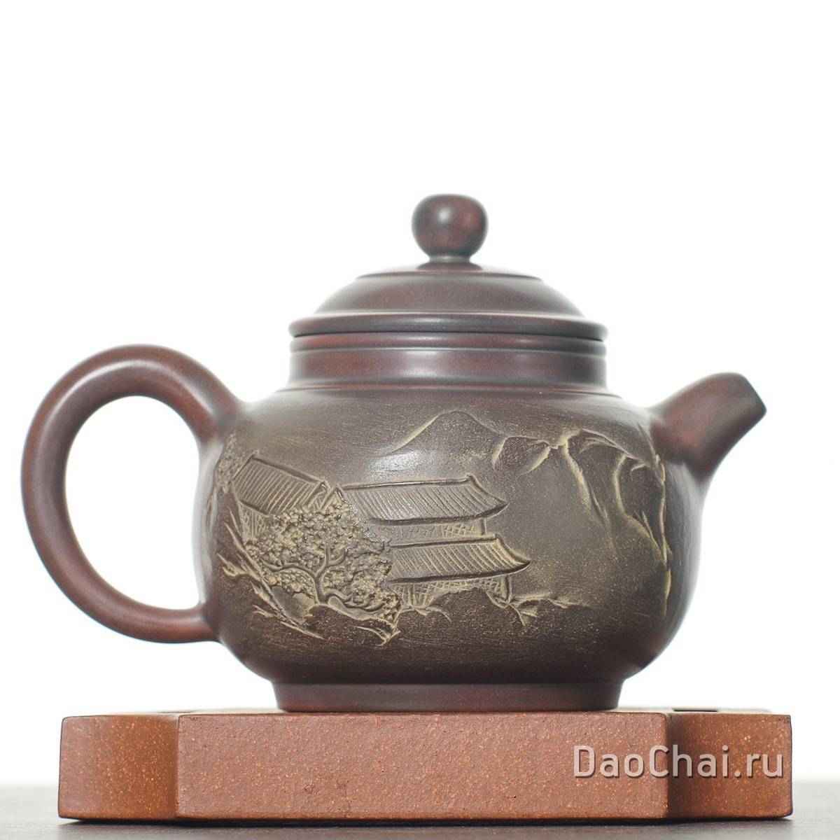 Чайник 125 мл «Пейзаж», циньчжоуская керамика (78020)-