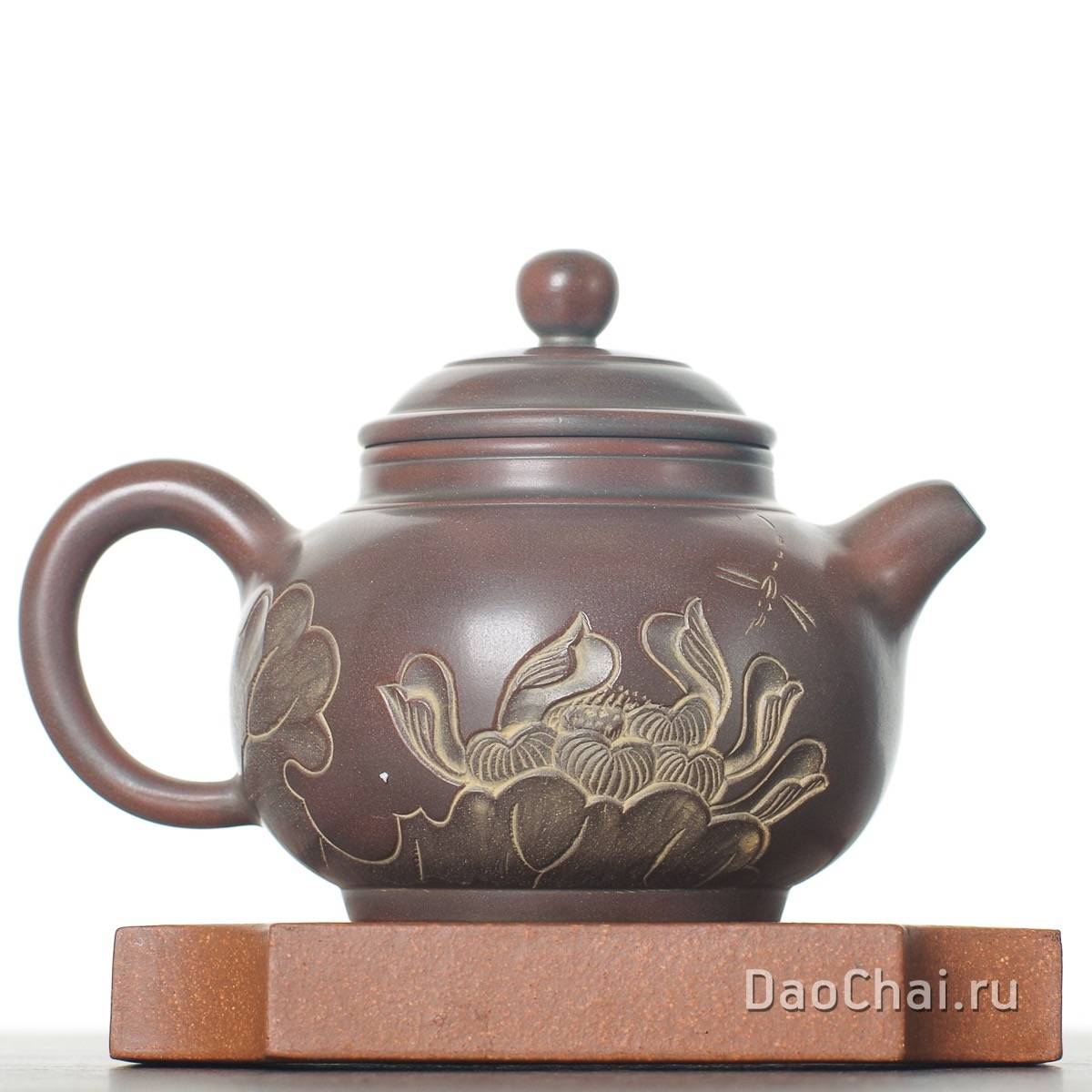 Чайник 125 мл «Лотос», циньчжоуская керамика (78025)-