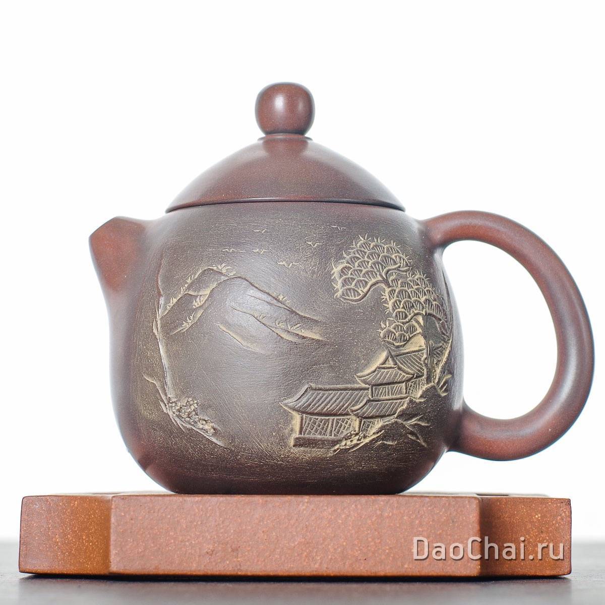 Чайник 115 мл «Пейзаж», циньчжоуская керамика (78034)-
