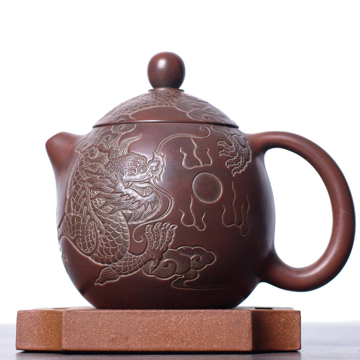 Чайник 220 мл «Дракон», циньчжоуская керамика (78002)-