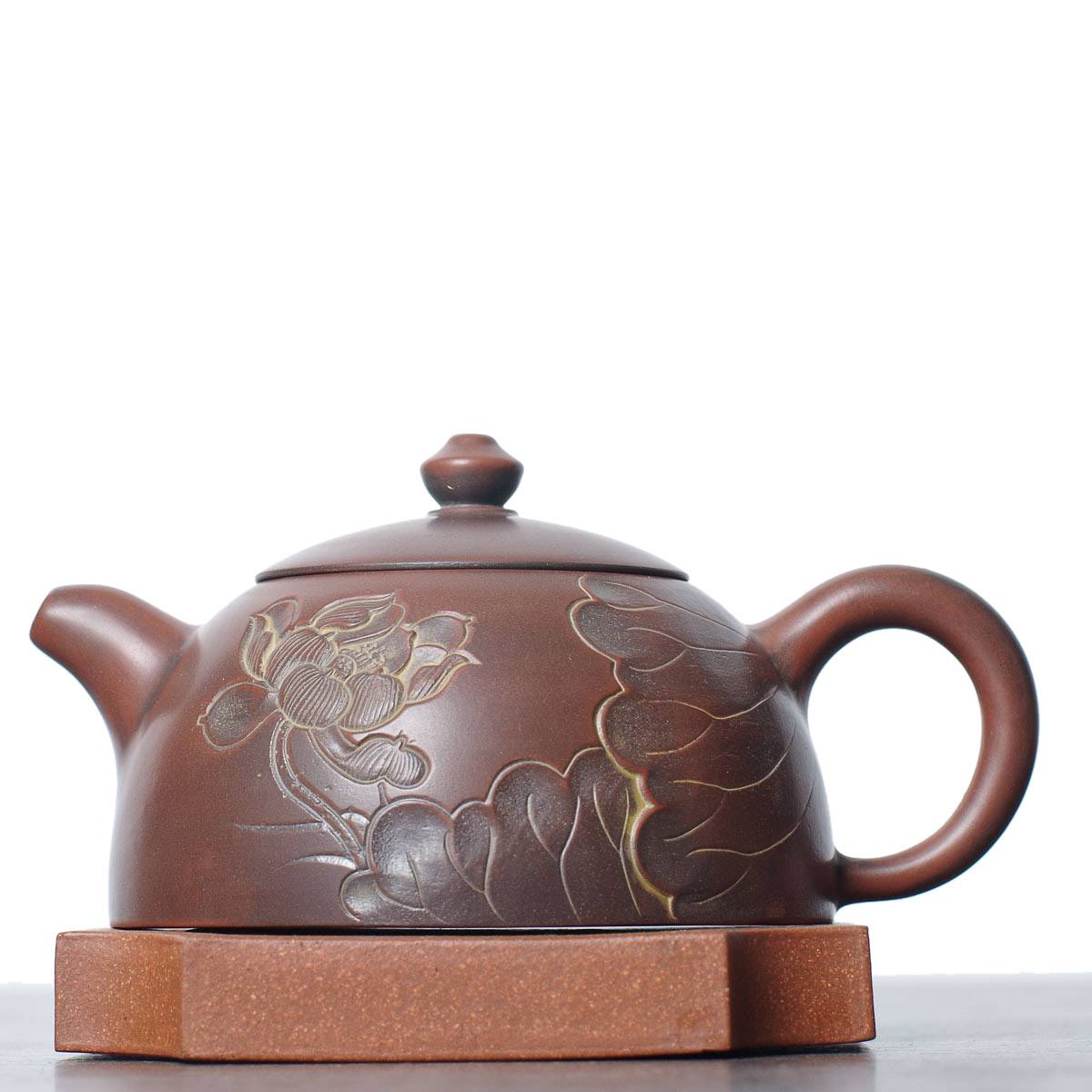 Чайник 160 мл «Лотос», циньчжоуская керамика (78003)-