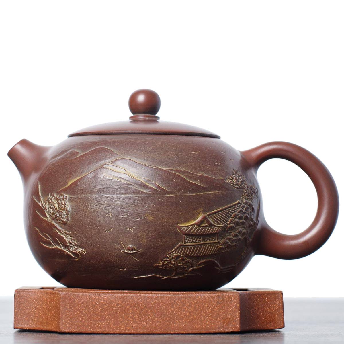 Чайник 250 мл «Пейзаж», циньчжоуская керамика (78016)-
