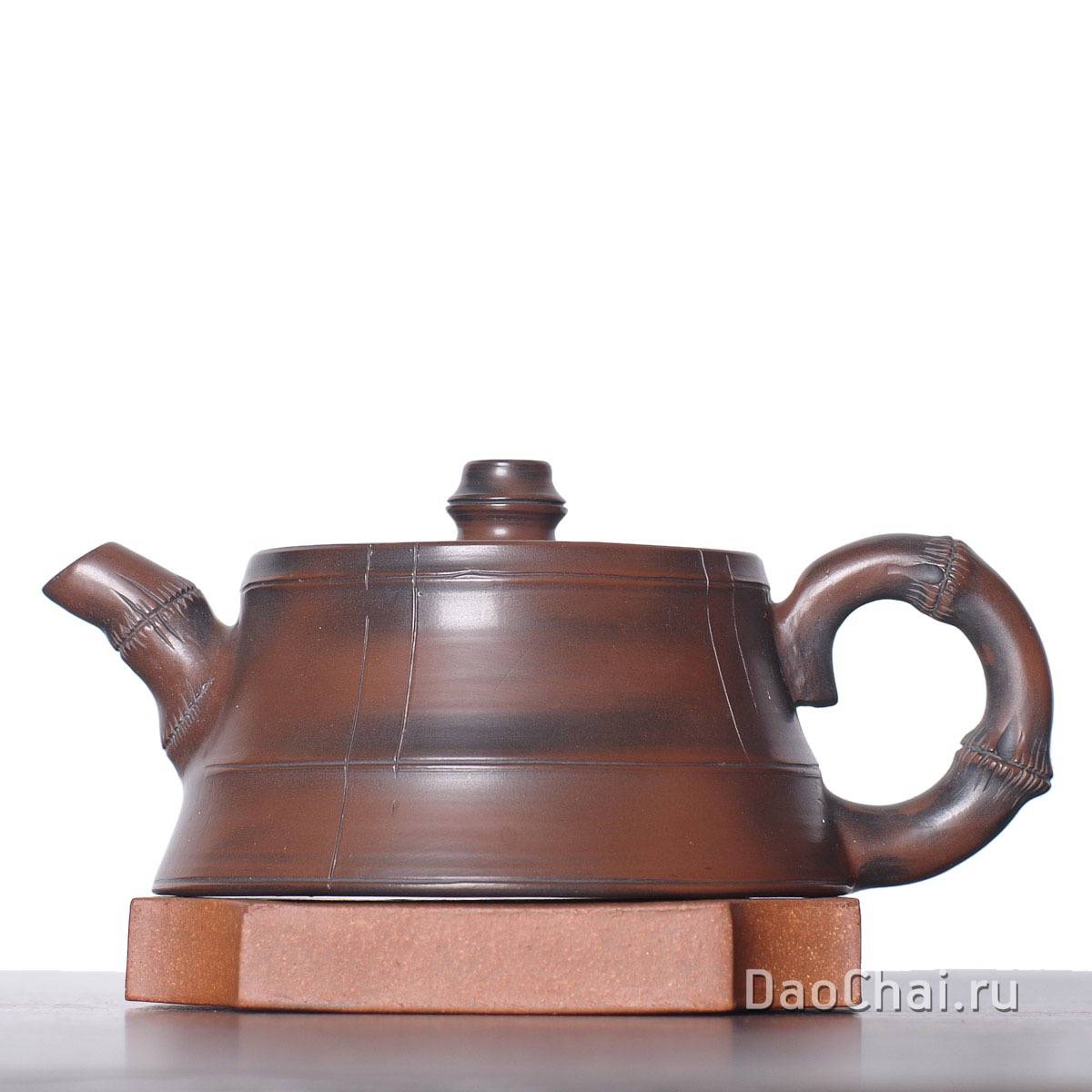 Чайник 170мл «Бамбуковое коленце», цзяньшуйская керамика (76323)-