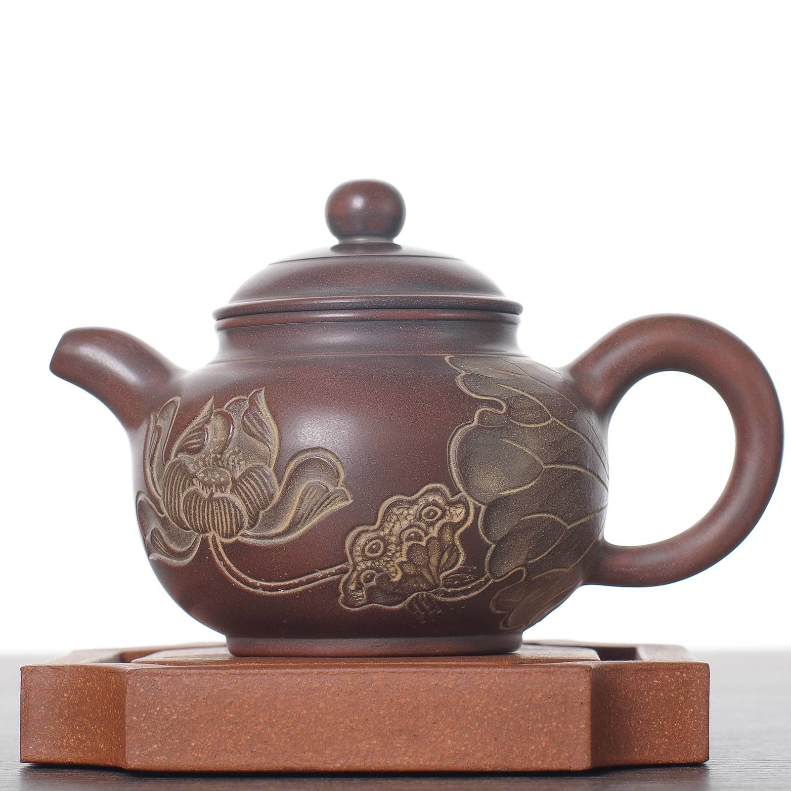 Чайник 130мл "Лотос", циньчжоуская керамика (78115)-
