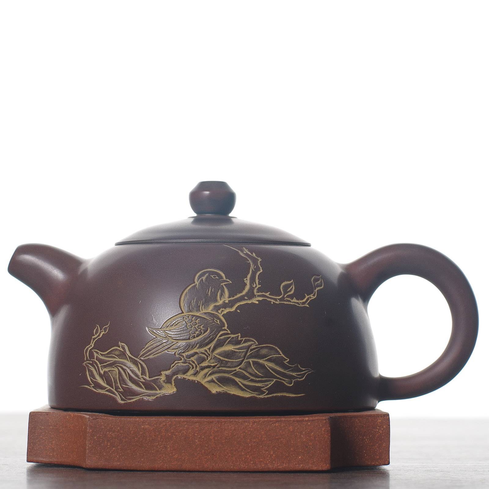 Чайник 195мл "Птицы", циньчжоуская керамика (78149)-