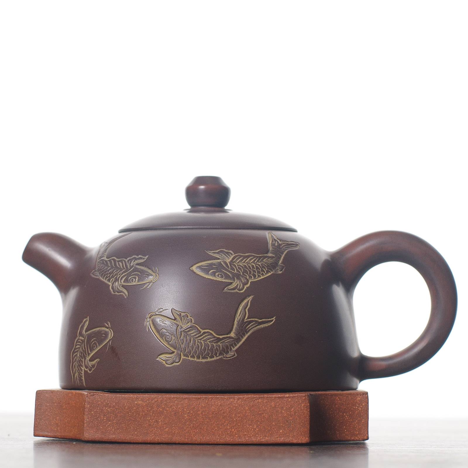 Чайник 210мл "Карпы", циньчжоуская керамика (78140)-