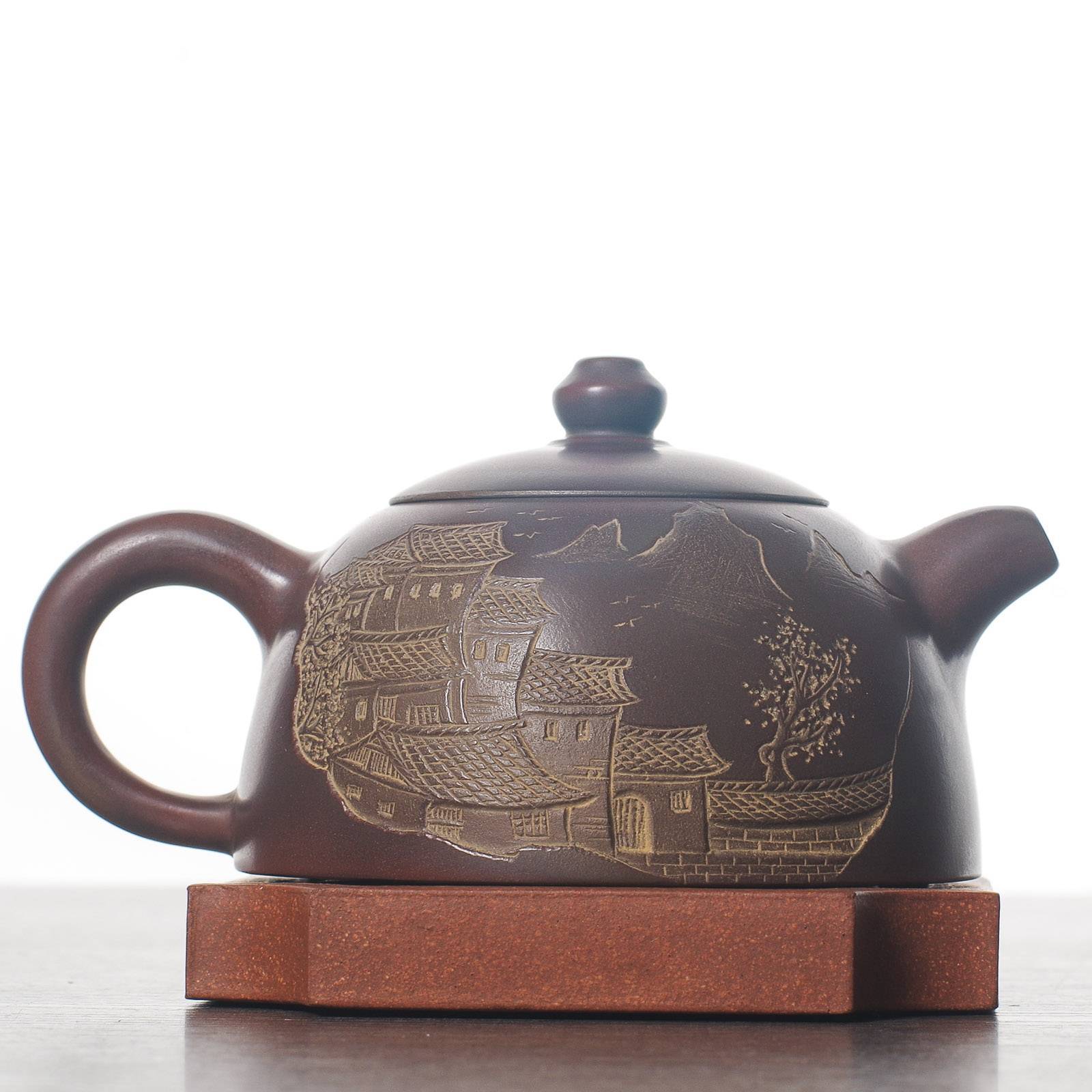 Чайник 220мл "Пейзаж", циньчжоуская керамика (78147)-