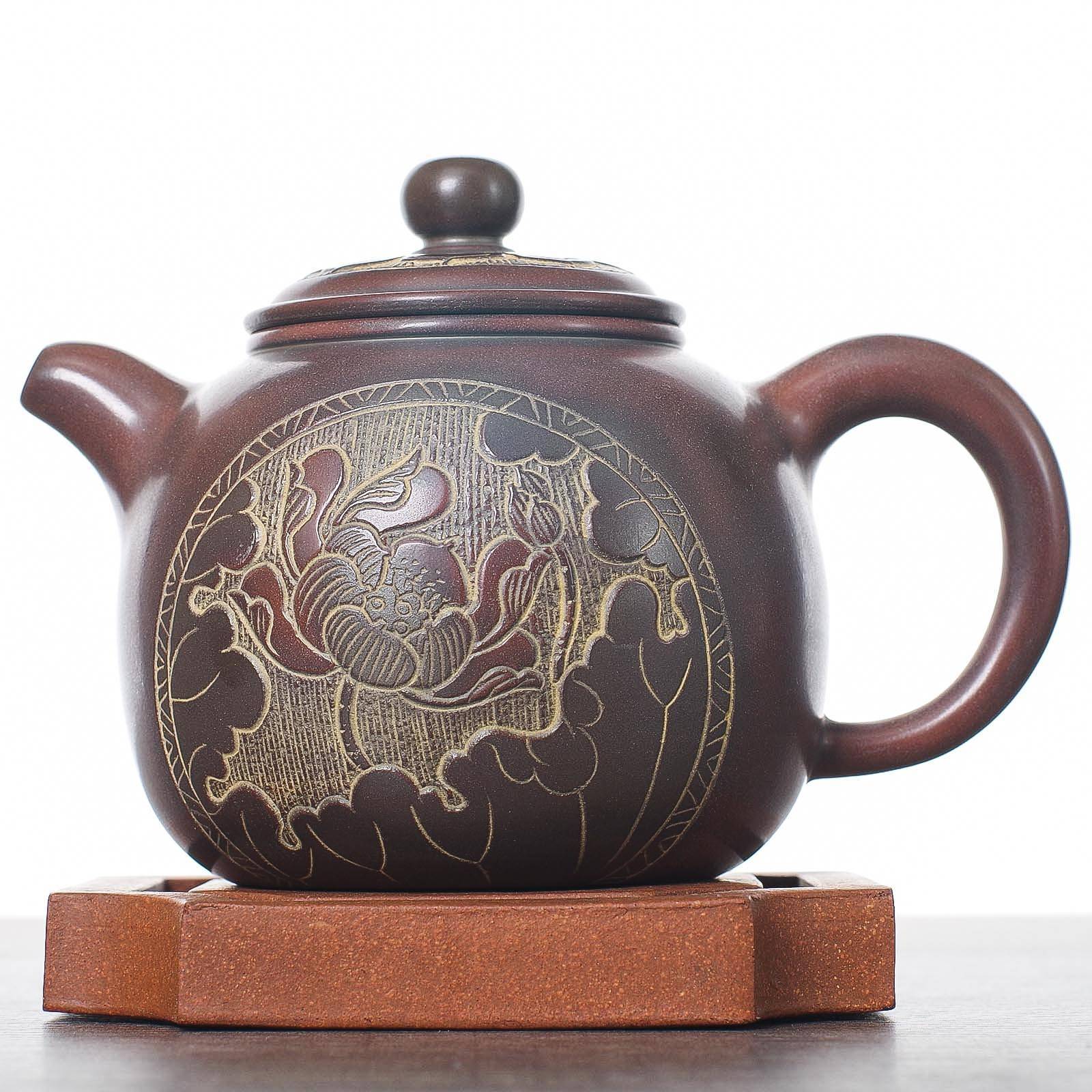 Чайник 250мл "Лотос", циньчжоуская керамика (78077)-