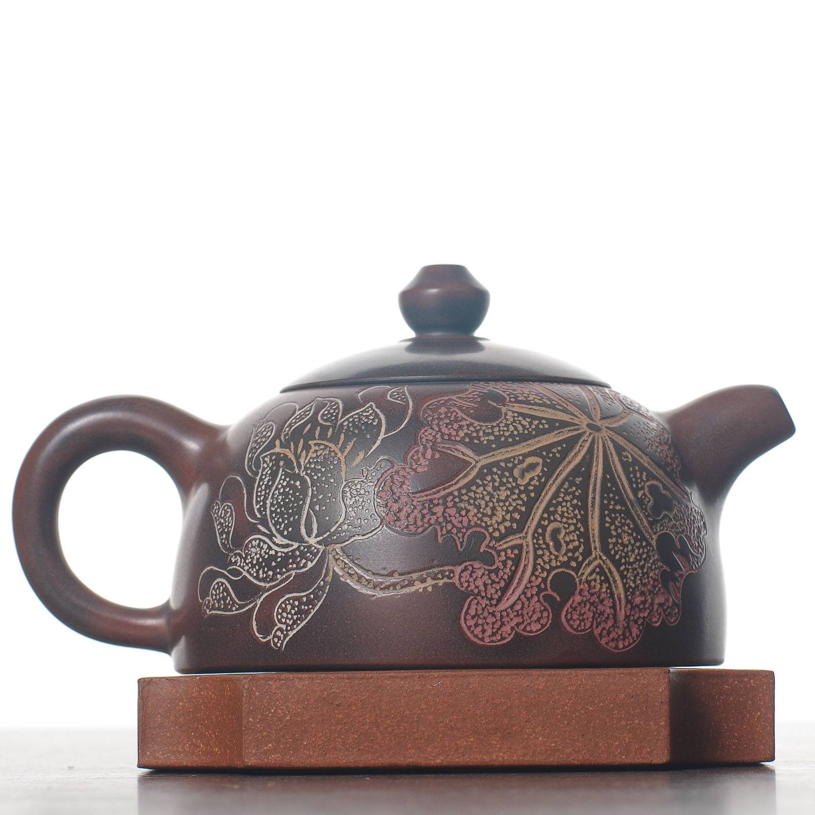 Чайник 180мл "Лотос", циньчжоуская керамика (78146)-