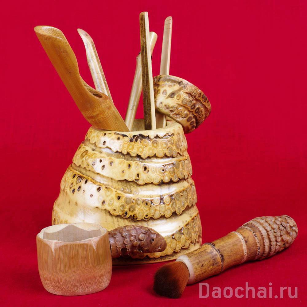 Инструменты из корня бамбука (6 предметов)-