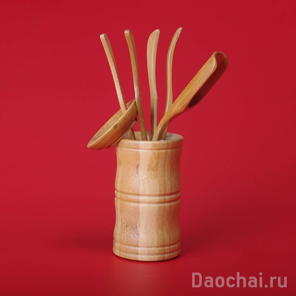 Инструменты (бамбук: прямой стакан 6 предметов)-
