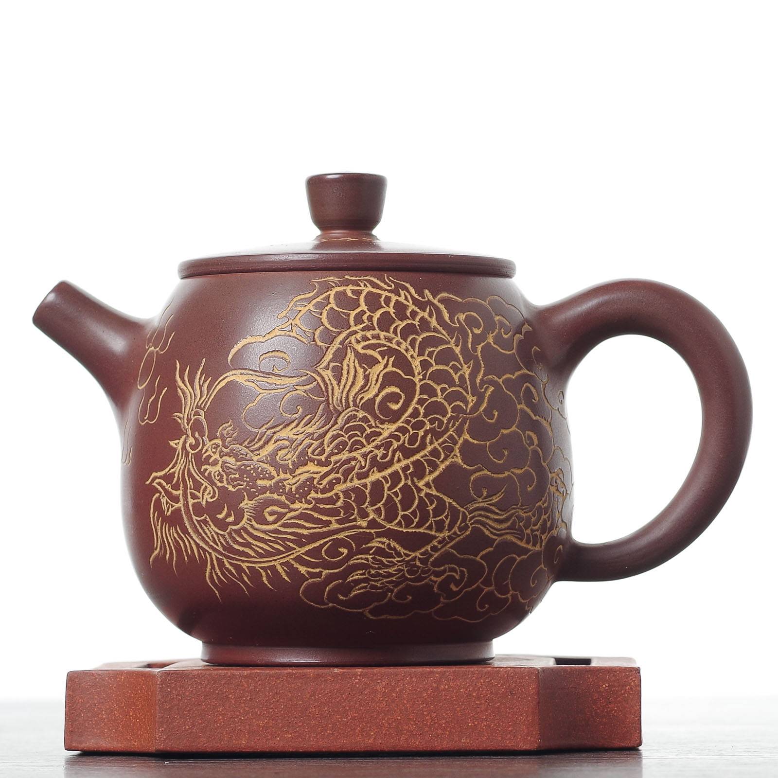 Чайник 220мл "Дракон Тяньлун", циньчжоуская керамика (78167)-