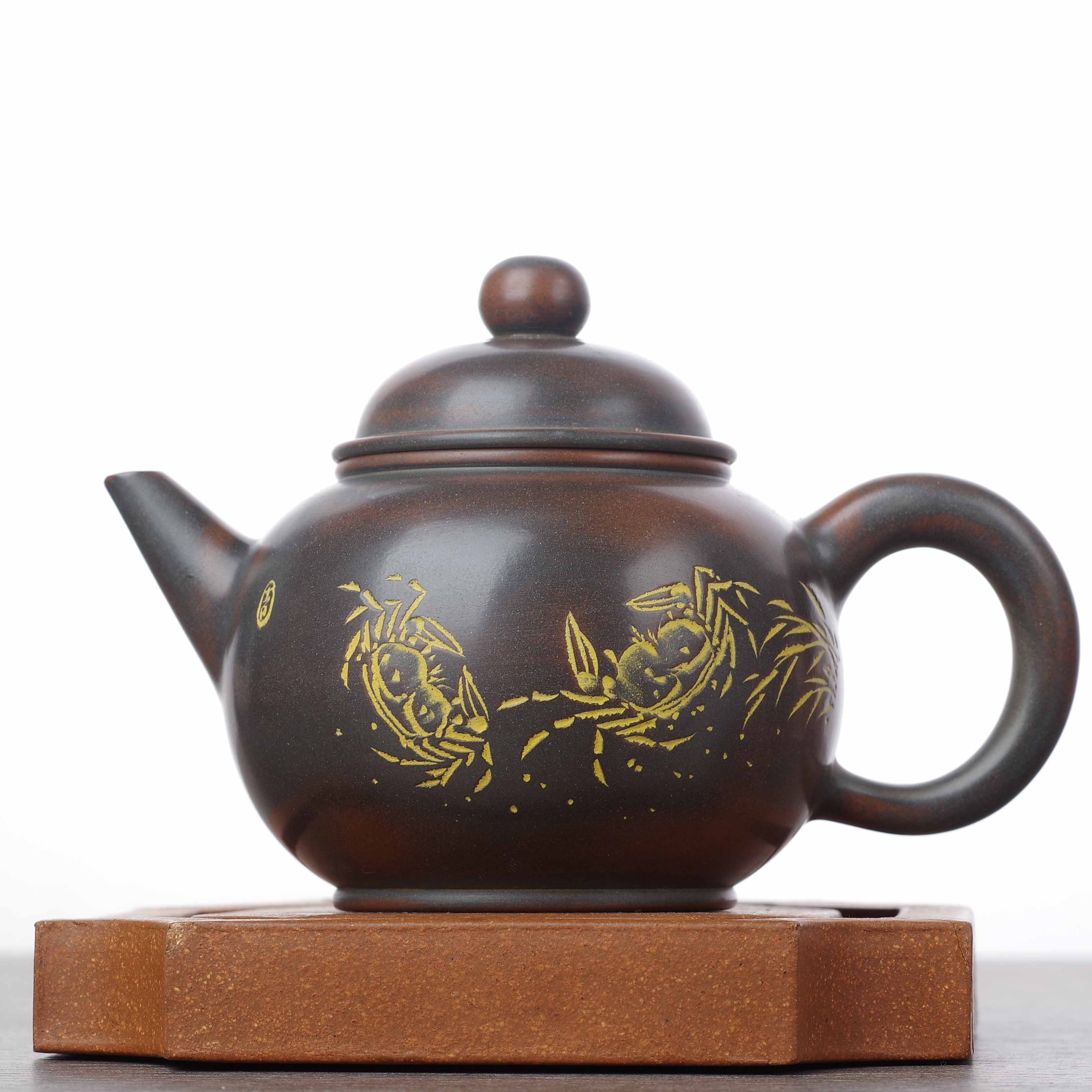 Чайник 120мл "Крабы", циньчжоуская керамика (78117)-