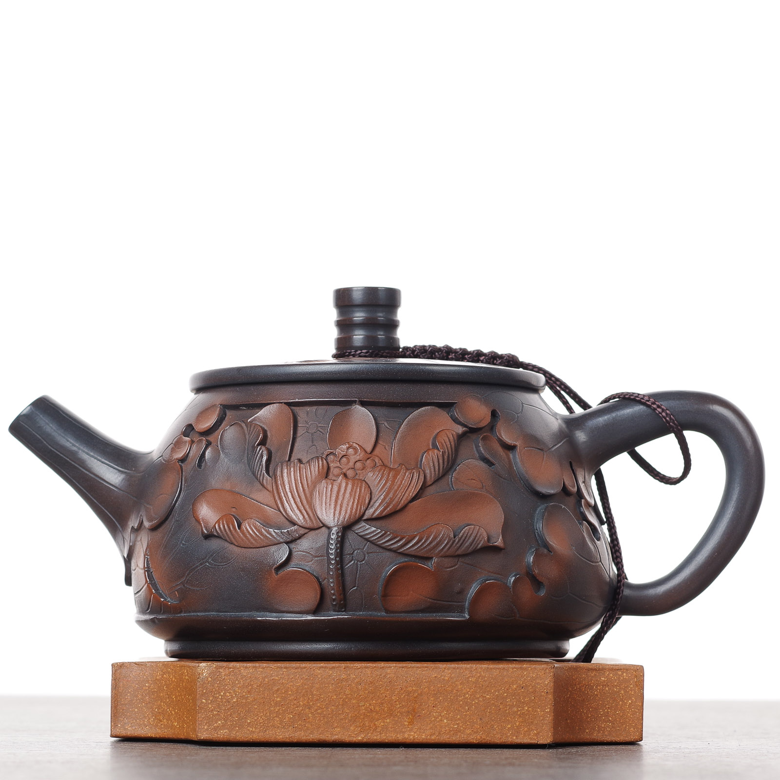 Чайник 210мл "Лотос", цзяньшуйская керамика (790223)-