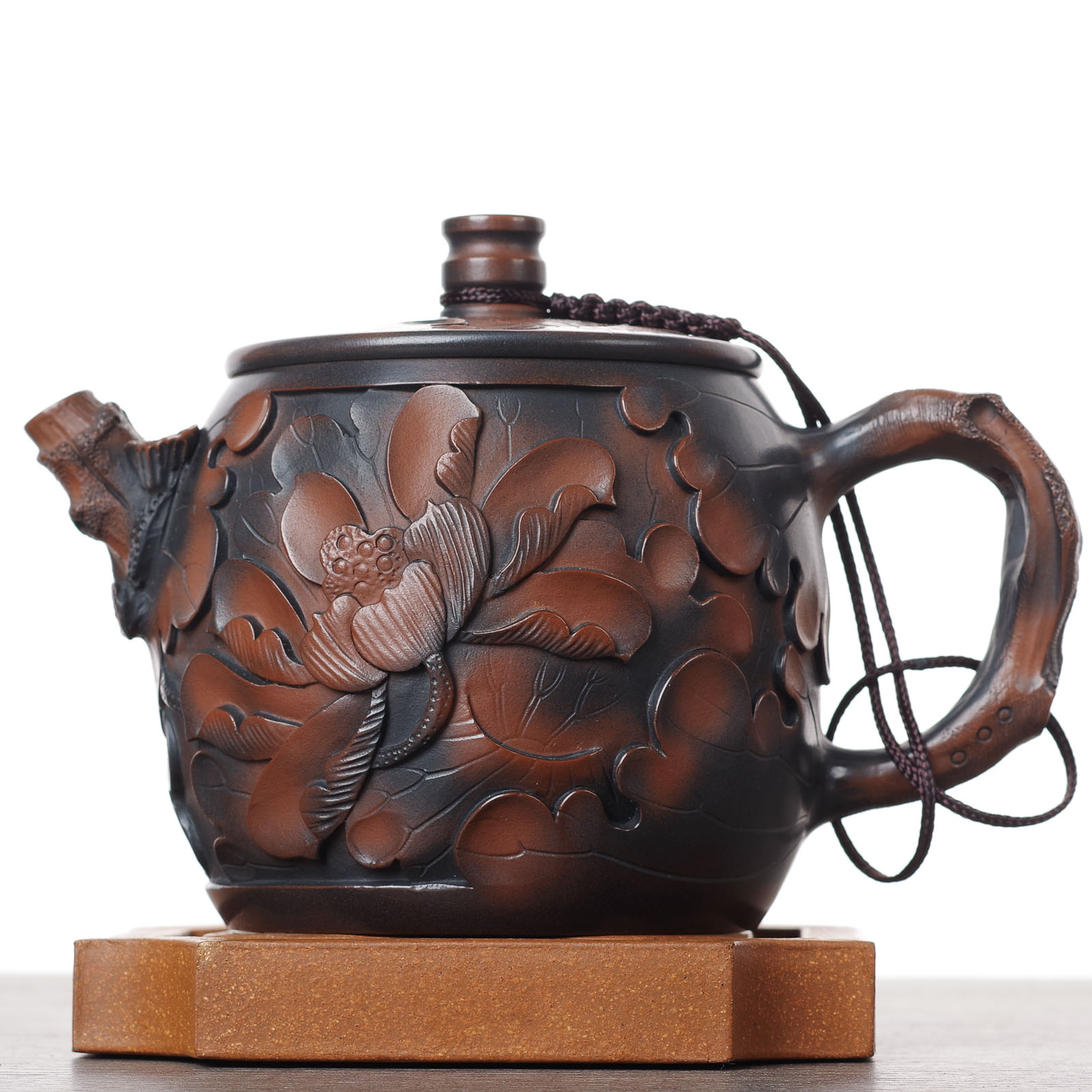 Чайник 290мл "Лотос", цзяньшуйская керамика (790226)-