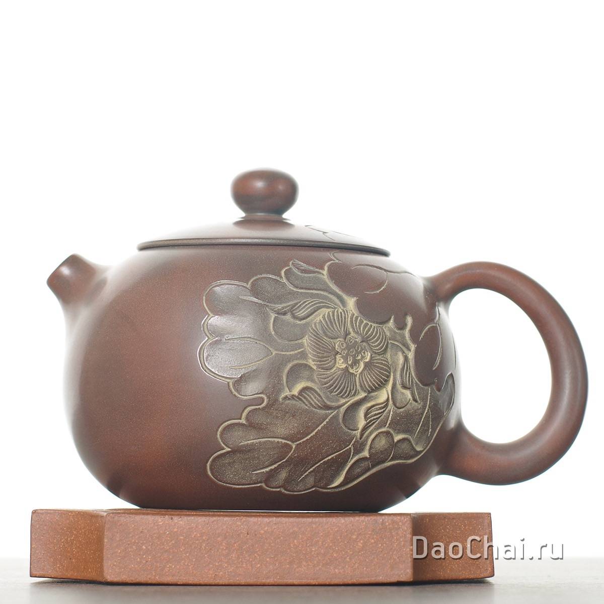 Чайник 225 мл «Лотос», циньчжоуская керамика (78023)-