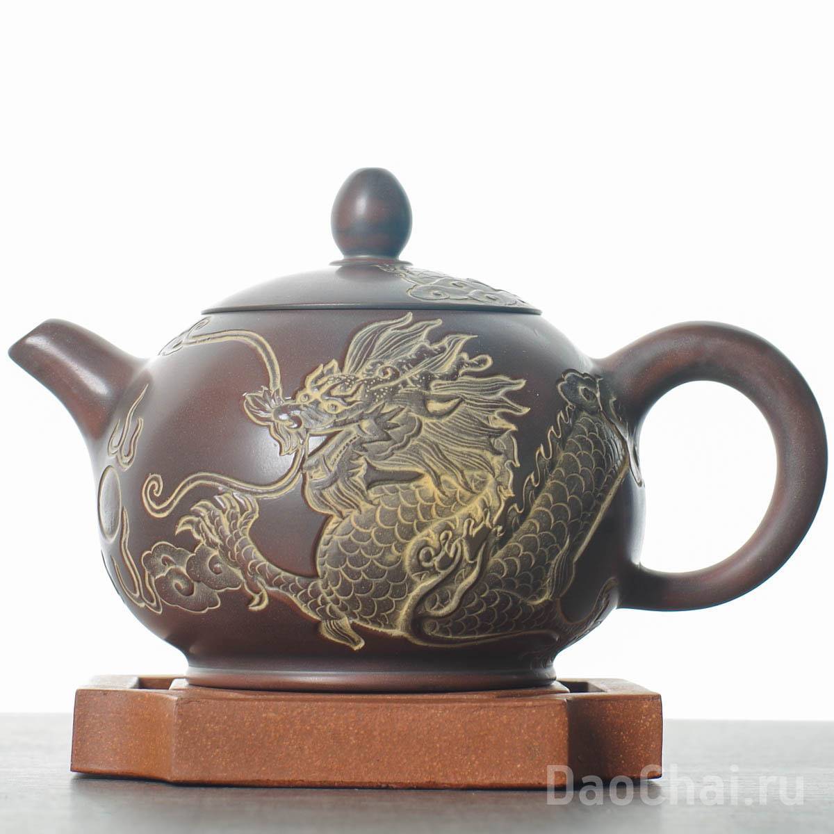 Чайник 290мл "Дракон", циньчжоуская керамика (78049)-