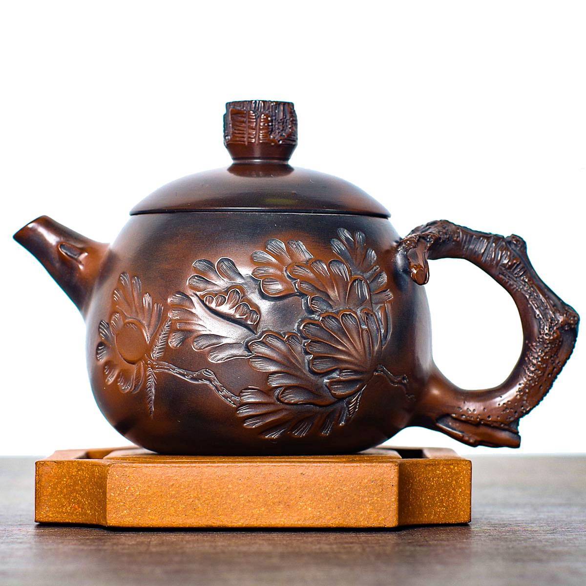 Чайник 205мл «Пион», цзяньшуйская керамика (76366)-