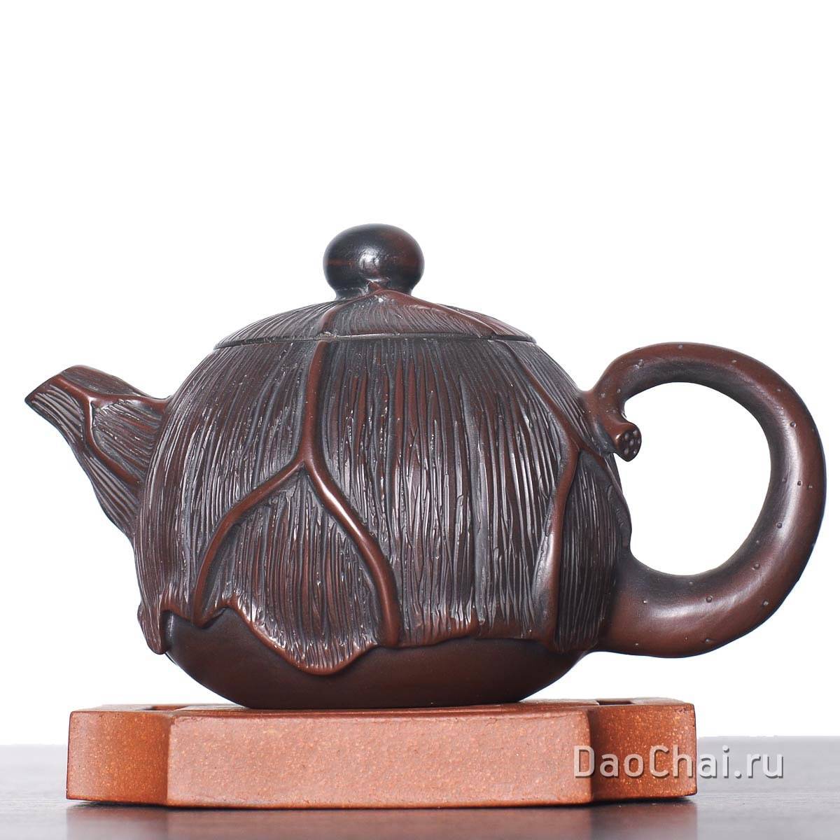 Чайник 180мл «Лист лотоса», цзяньшуйская керамика (76322)-