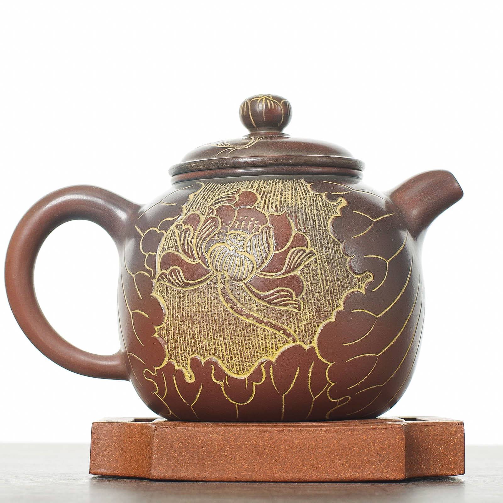 Чайник 245мл "Лотос", циньчжоуская керамика (78076)-