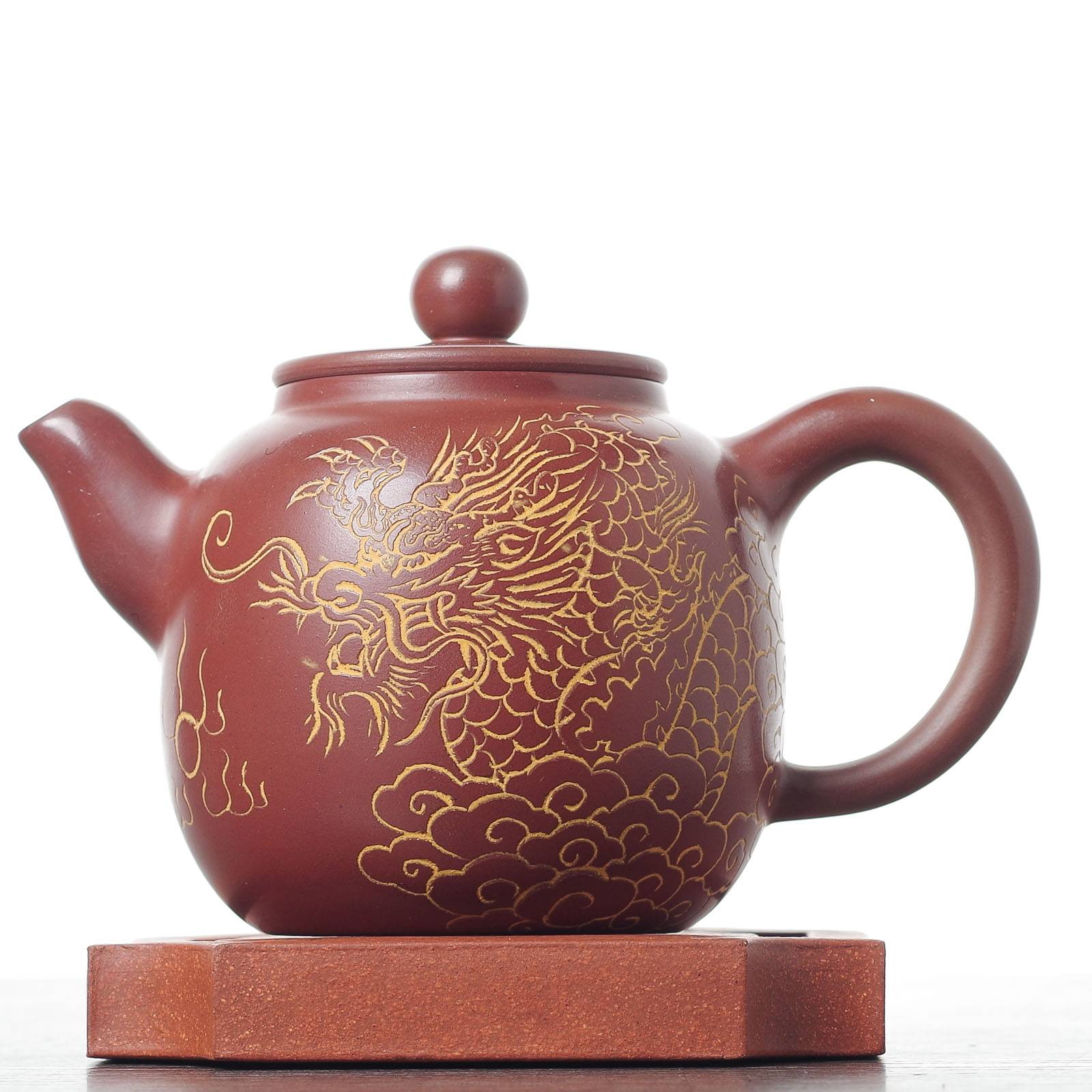 Чайник 230мл "Дракон Тяньлун", циньчжоуская керамика (78168)-
