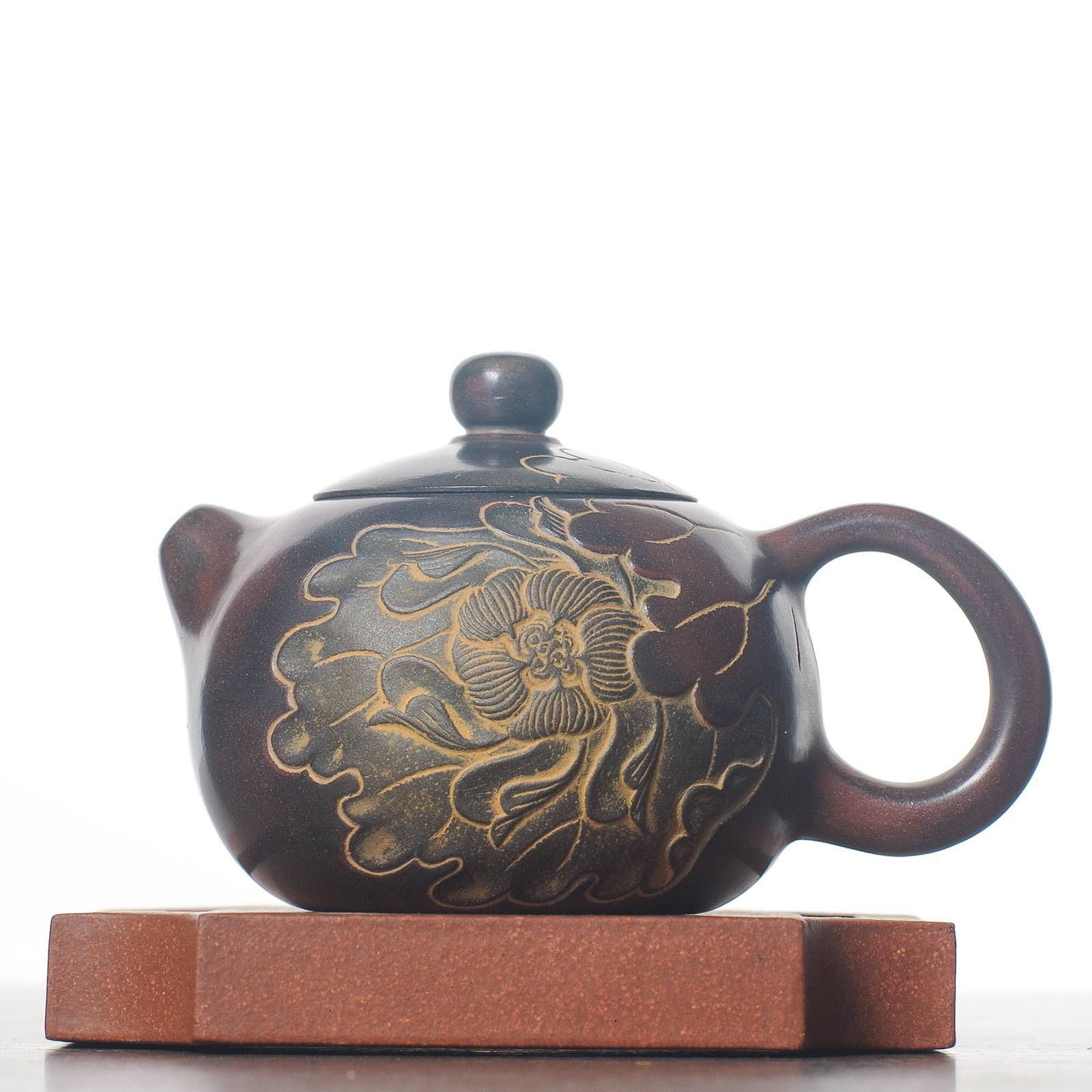 Чайник 125мл "Пион", циньчжоуская керамика (78129)-