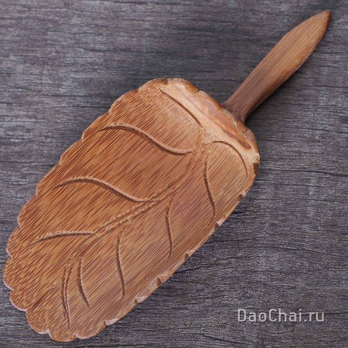 Лопатка для чая «Лист», бамбук (81245)-