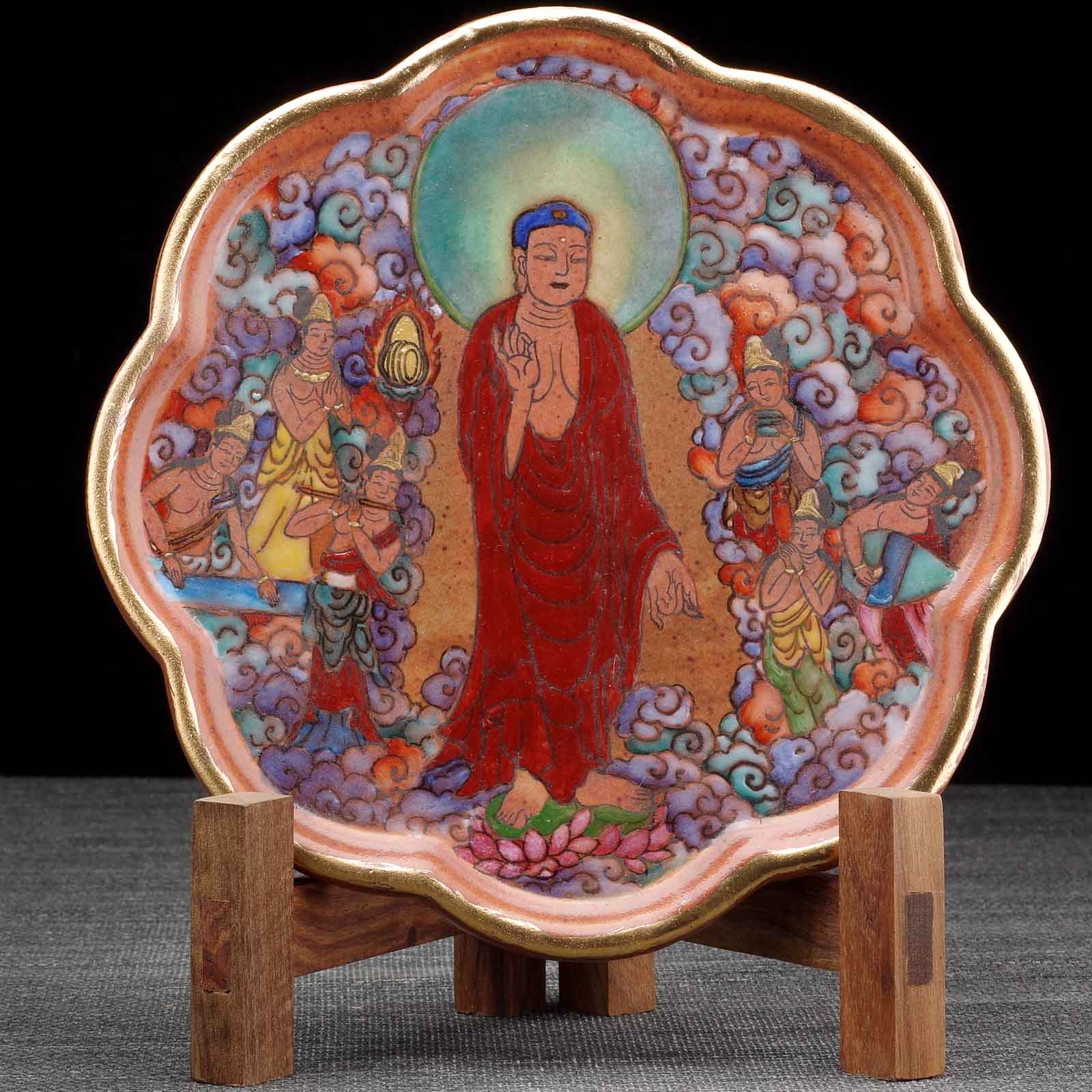 Чайный пруд "Бодхисаттва читает сутры", керамика из Цзиндечжэнь (71210)-