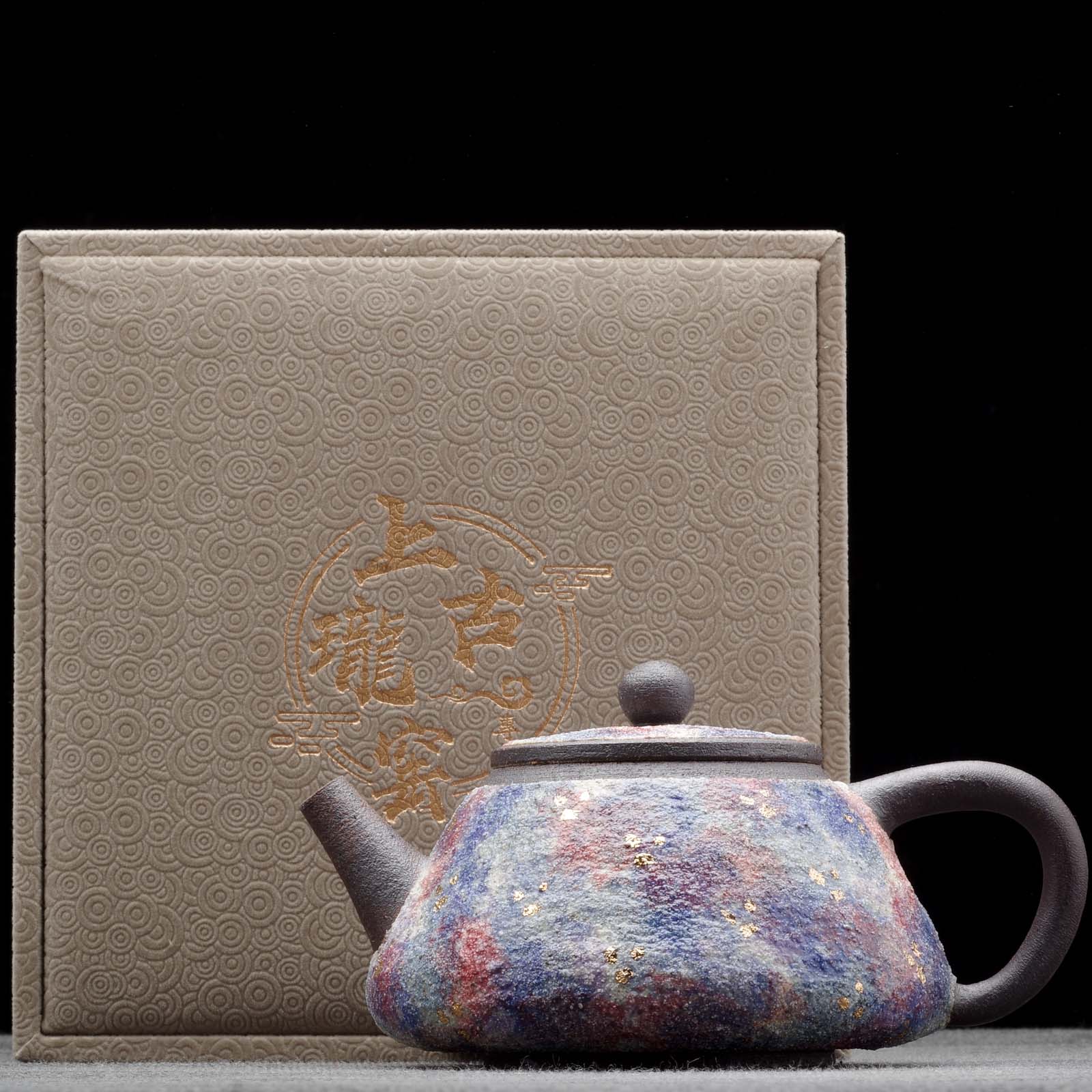 Чайник 170-190мл "Магматический", керамика (77382)-