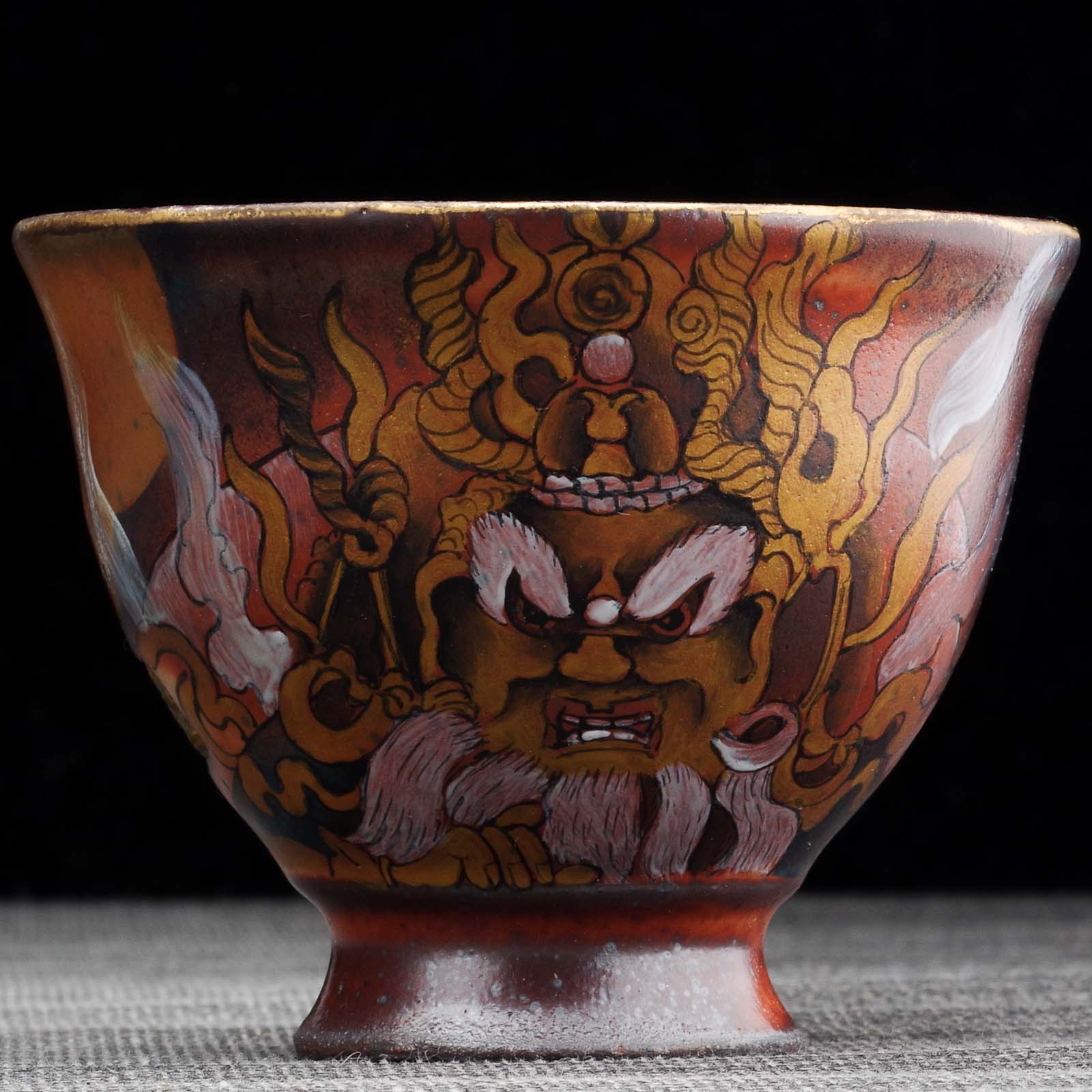 Пиала 110мл "Желтый Цайшэн", керамика из Цзиндечжень (404482)-