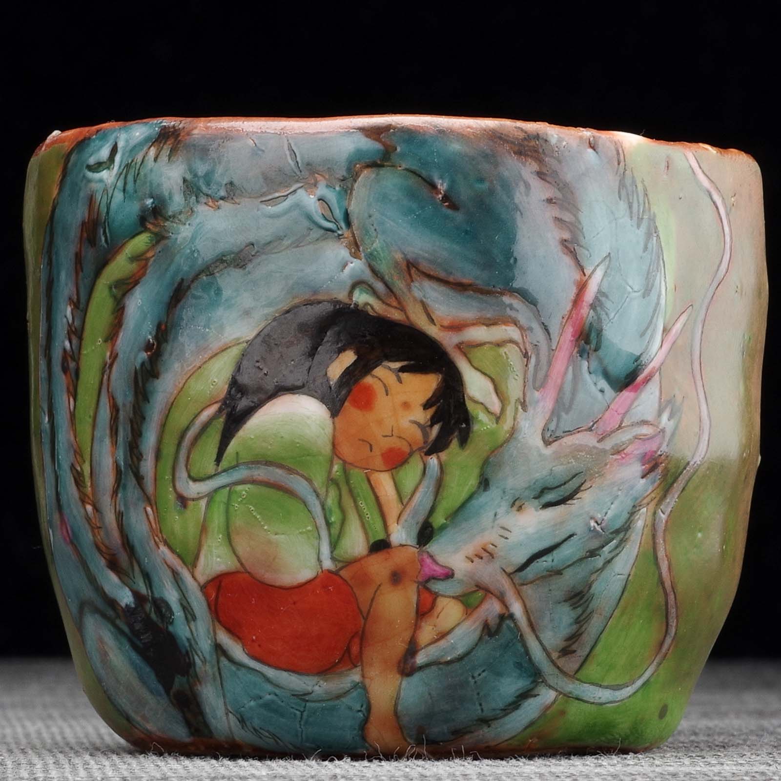 Пиала 110мл "Унесённые призраками", керамика из Цзиндечжень (404479)-