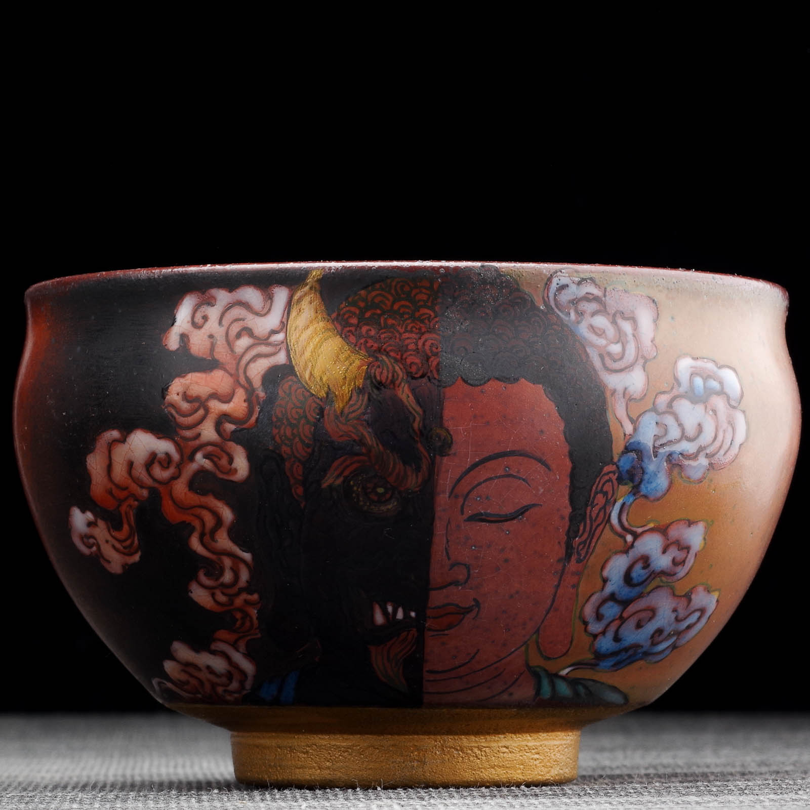 Пиала 250мл "В промежутке одной мысли", керамика из Цзиндечжень (404484)-