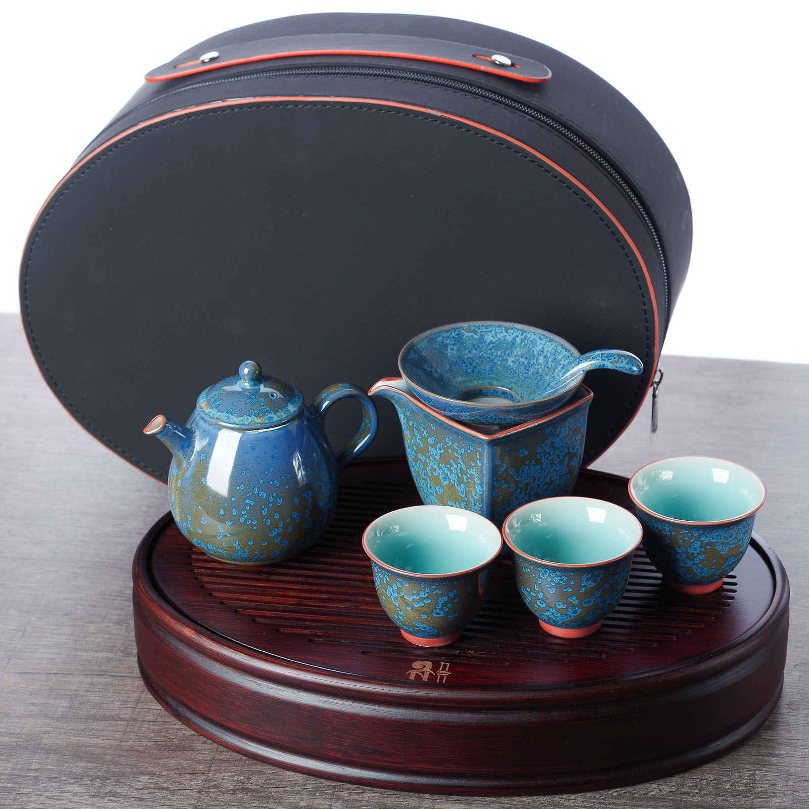 Дорожный набор "Снежные хлопья", фарфор (7515)-