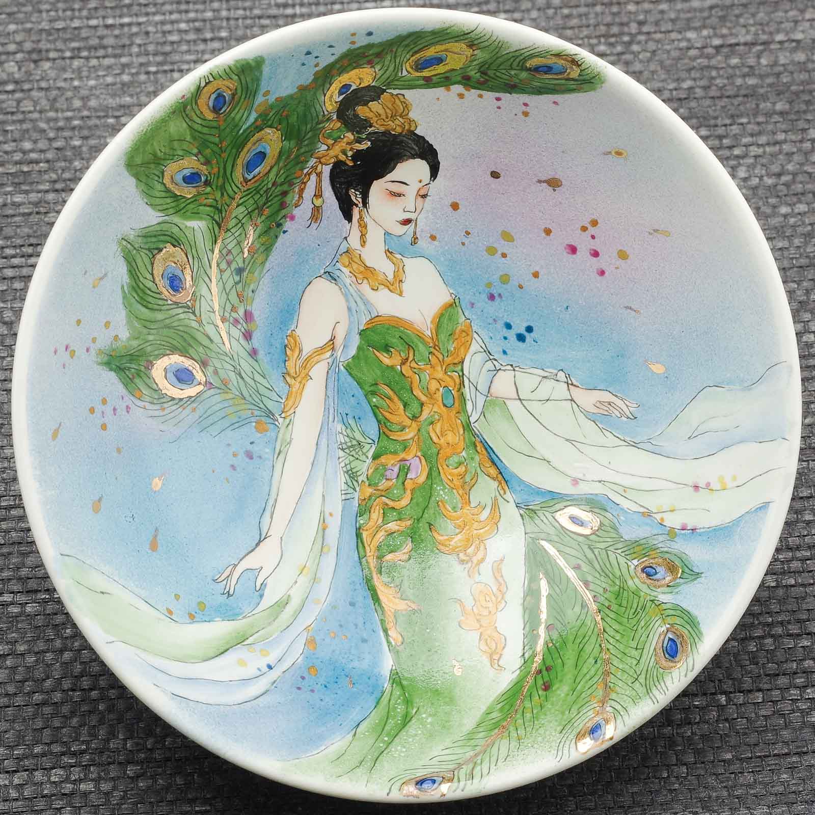 Пиала 120мл "Красавица", фарфор из Цзиндечжень (404673)-