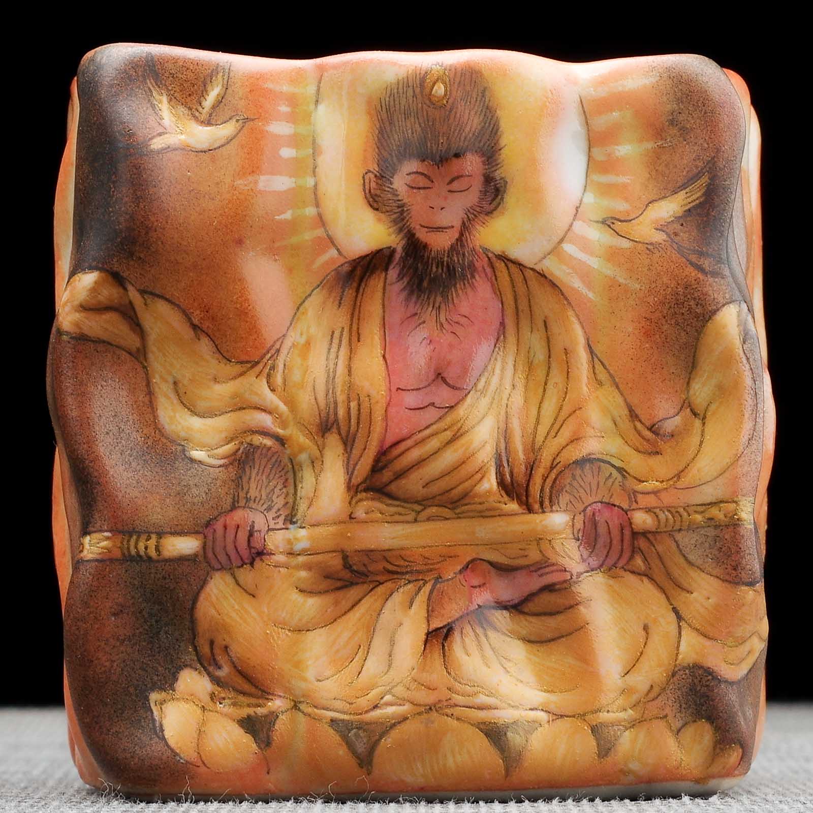 Пиала 135мл "Царь обезьян Сунь Укун", керамика из Цзиндечжень (404694)-