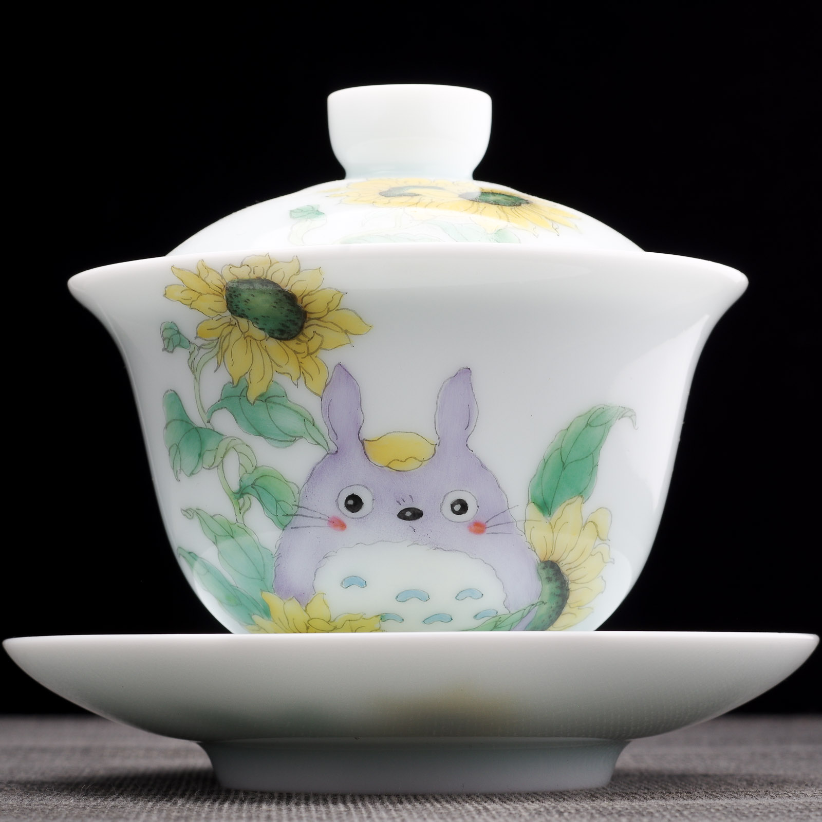 Гайвань 210мл "Тоторо", фарфор из Цзиндечжень (404710)-