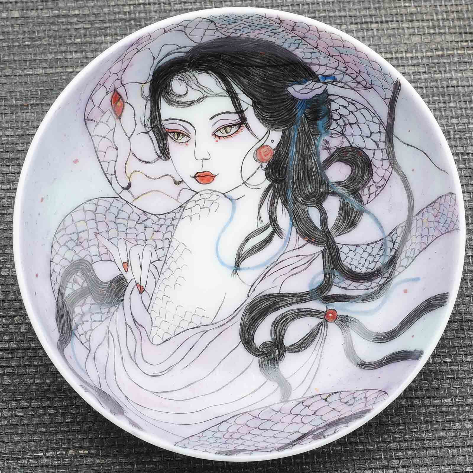 Пиала 115мл "Красавица", фарфор из Цзиндечжень (404727)-