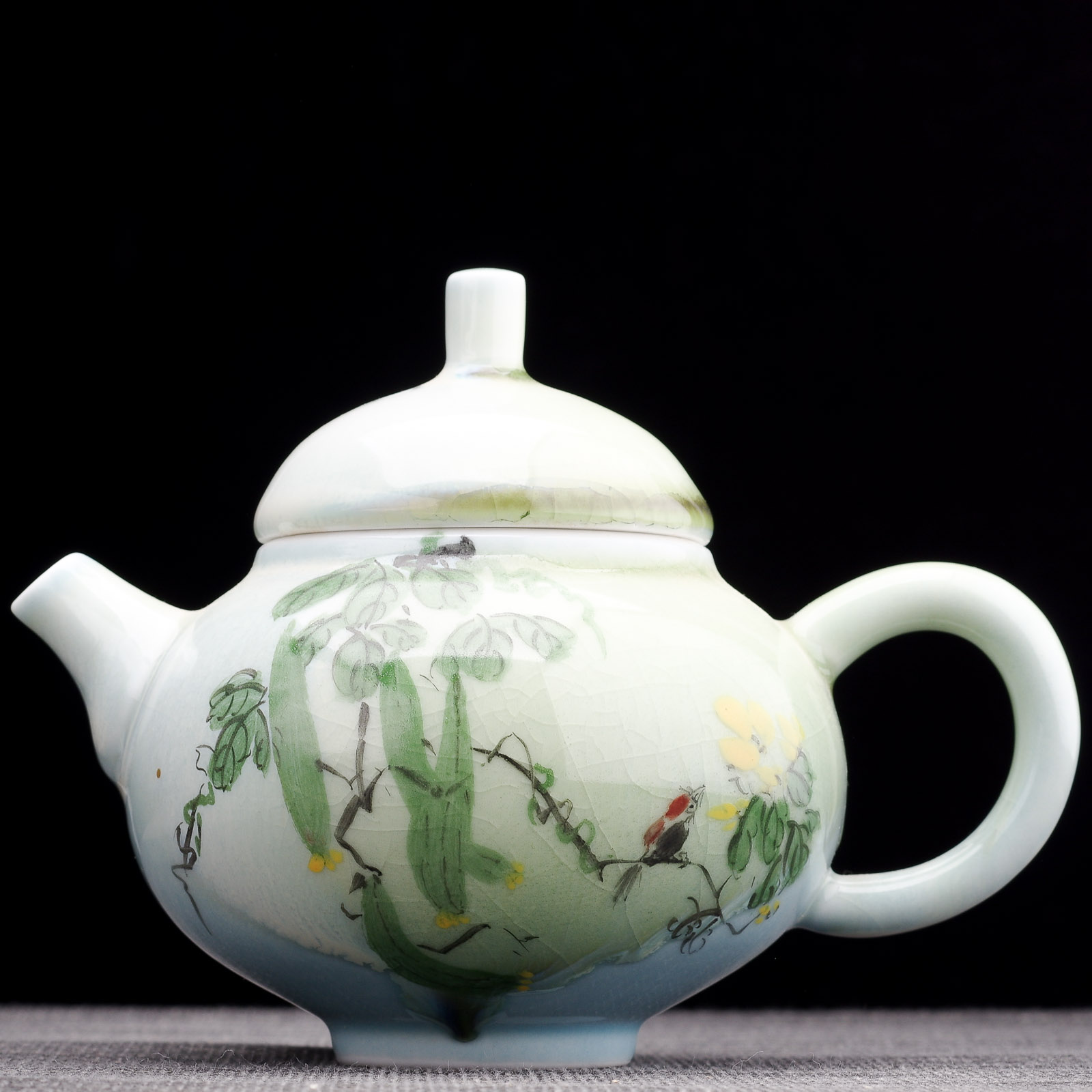 Чайник 165мл "Лоза", цзиндэчжэньский фарфор (404734)-