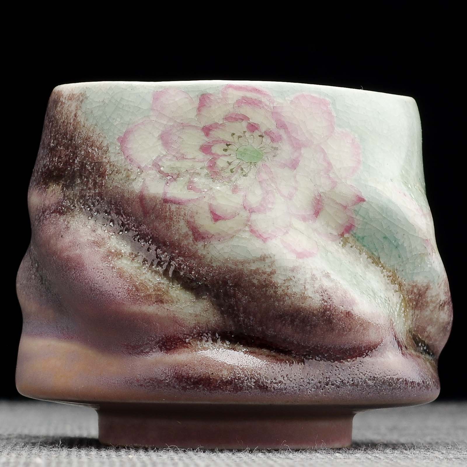 Пиала 65мл "Цветок", керамика из Цзиндечжень (404745)-