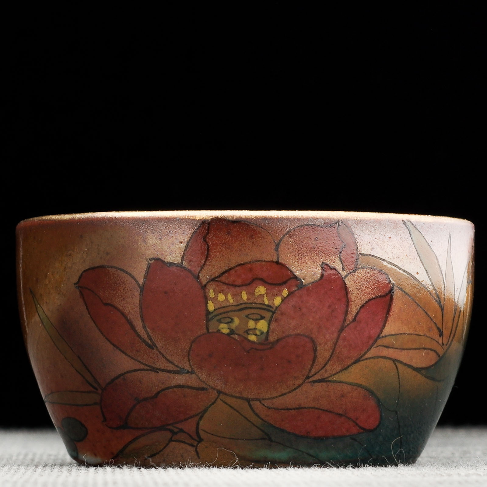 Пиала 75мл "Лотос", керамика из Цзиндечжень (404770)-