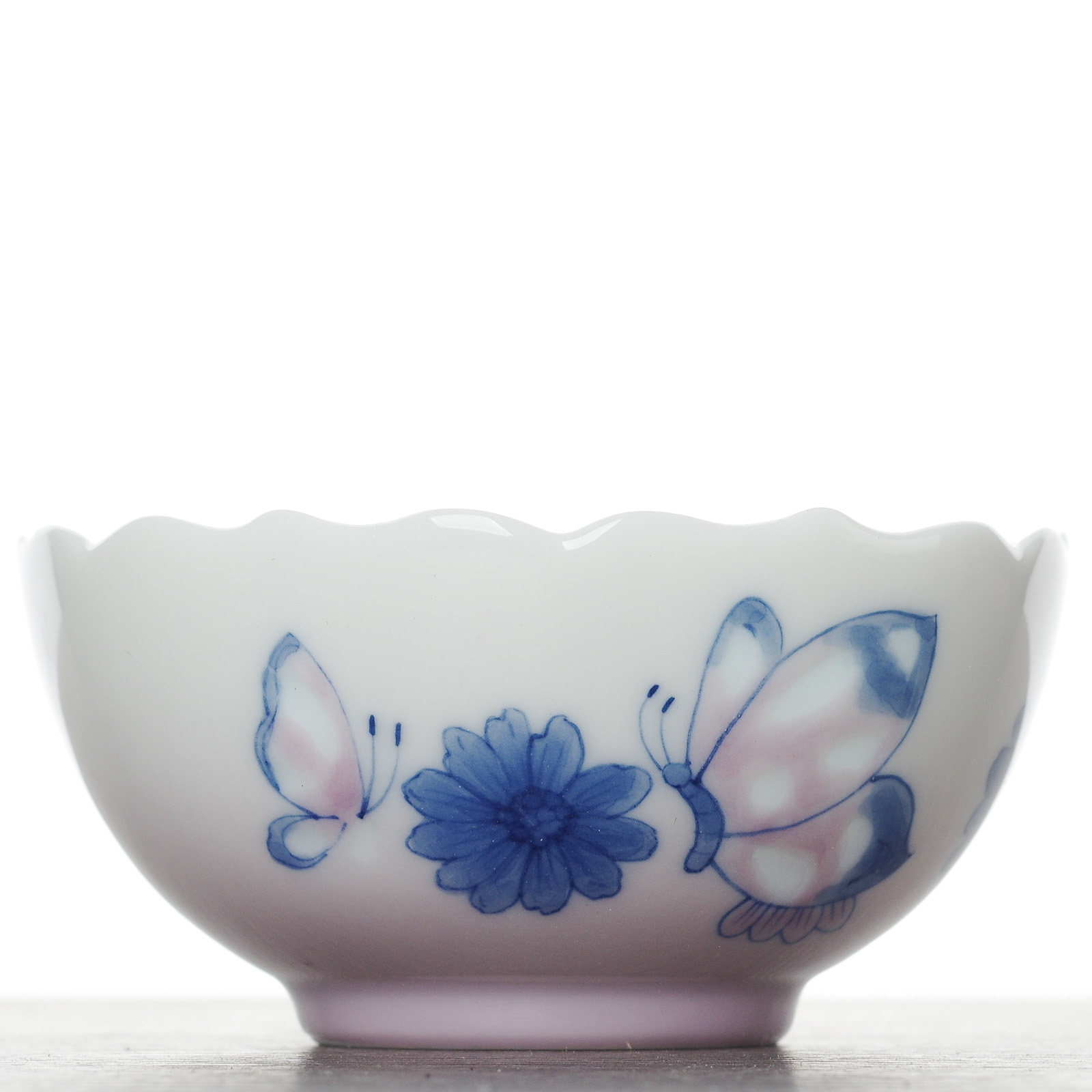 Пиала 85мл "Бабочки", фарфор, ручная роспись (54827)-