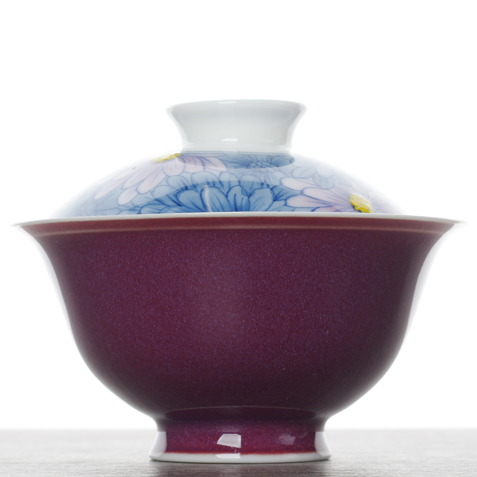 Гайвань 105мл "Цветы", керамика Цзюньяо (500623)-