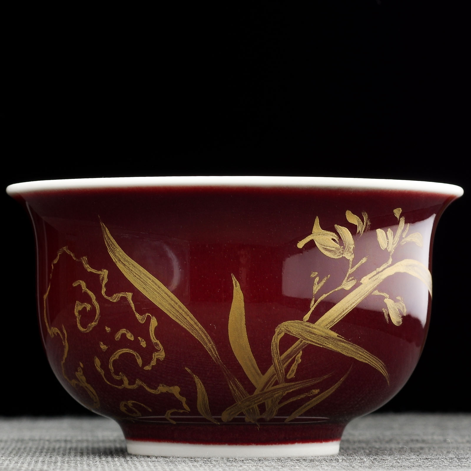 Пиала 205мл "Орхидея", фарфор из Цзиндечжень (404824)-