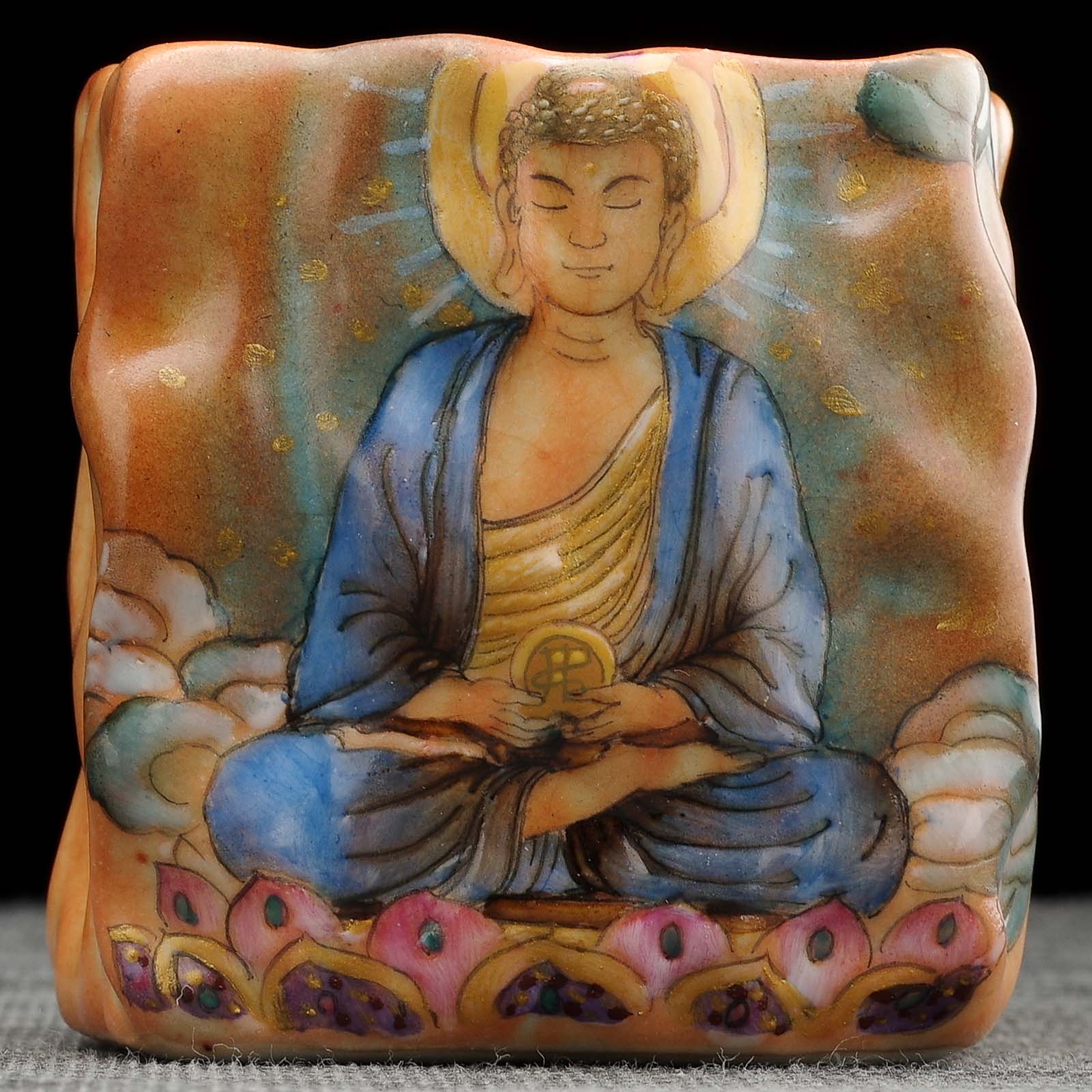 Пиала 130мл "Будда Шакьямуни", керамика из Цзиндечжень (404830)-