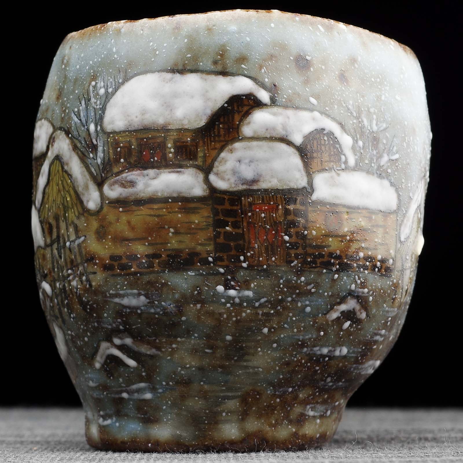 Пиала 125мл "Зима", керамика из Цзиндечжень, Цзе Чжицзюнь (404868)-