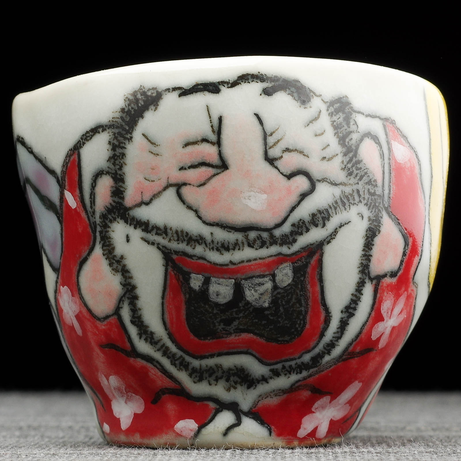 Пиала 90мл "Старец", керамика из Цзиндечжень, Цзе Чжицзюнь (404934)-