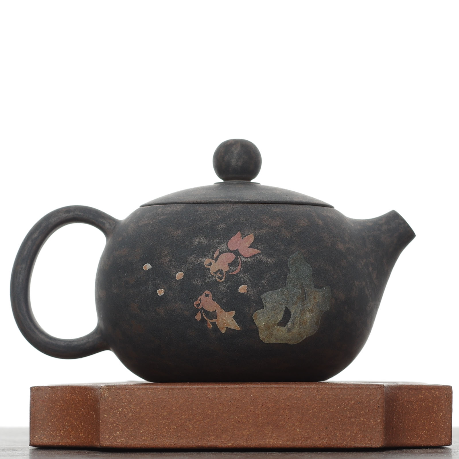 Чайник 95мл "Рыбки", цзяньшуйская керамика (791463)-