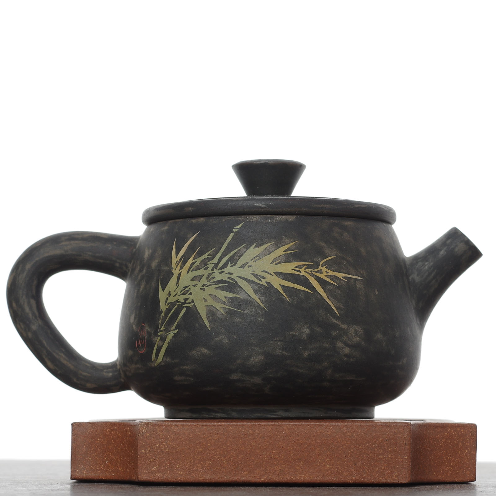 Чайник 150мл "Бамбук и орхидея", цзяньшуйская керамика (791464)-