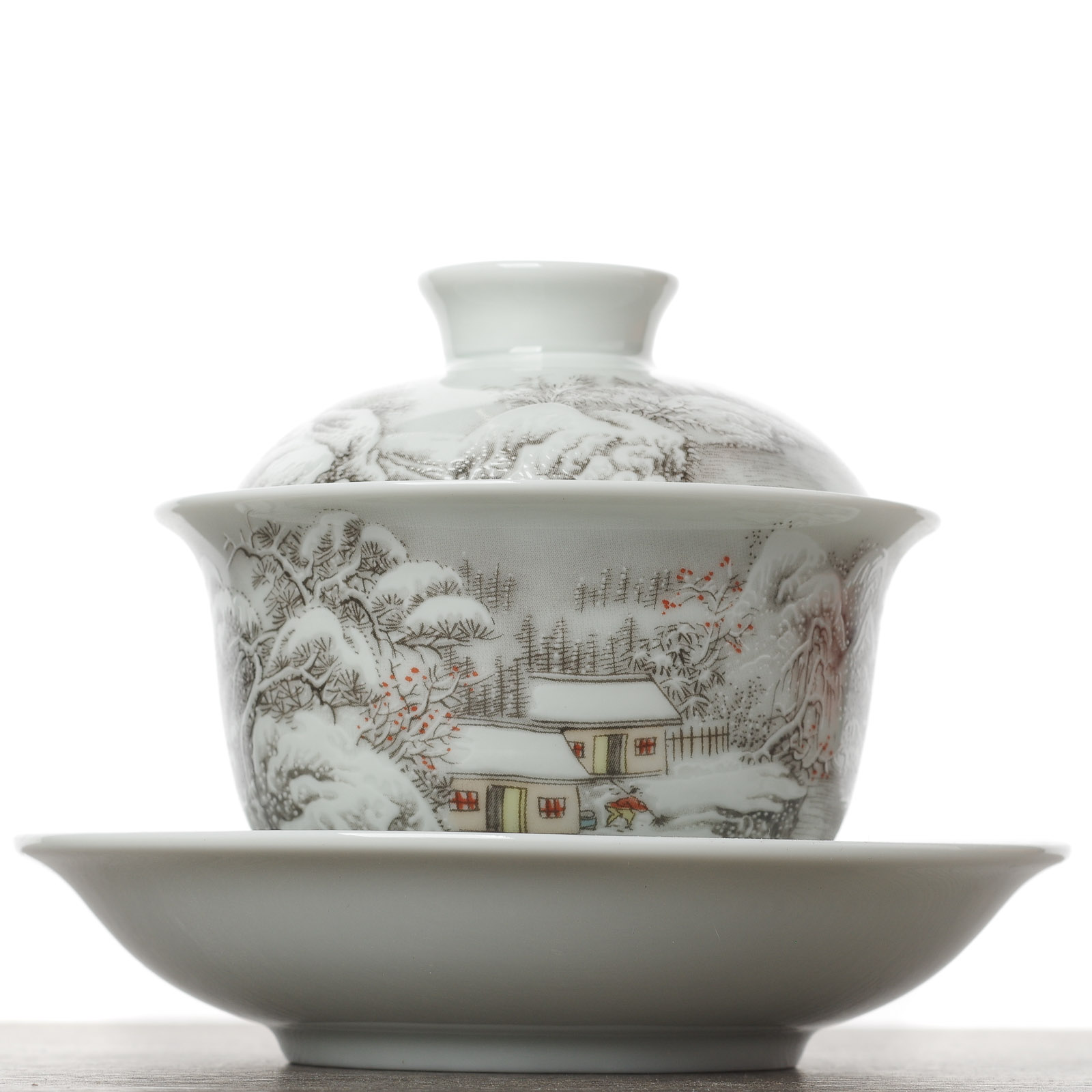 Гайвань 180мл "Зима", фарфор, шелкография (500551)-