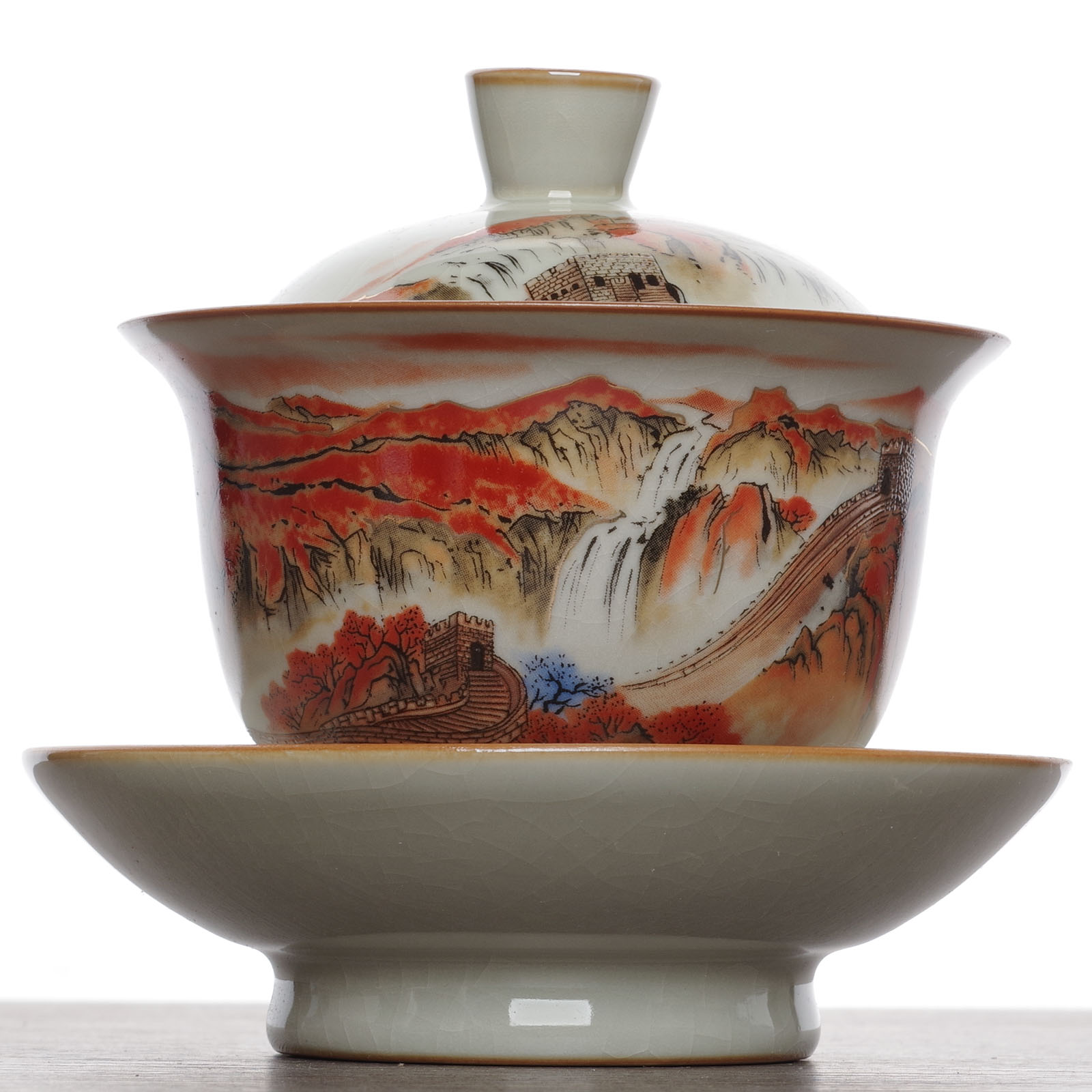 Гайвань 195мл "Великая Китайская стена", керамика, шелкография (500478)-